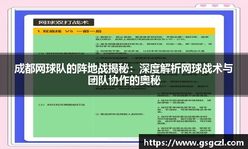 成都网球队的阵地战揭秘：深度解析网球战术与团队协作的奥秘